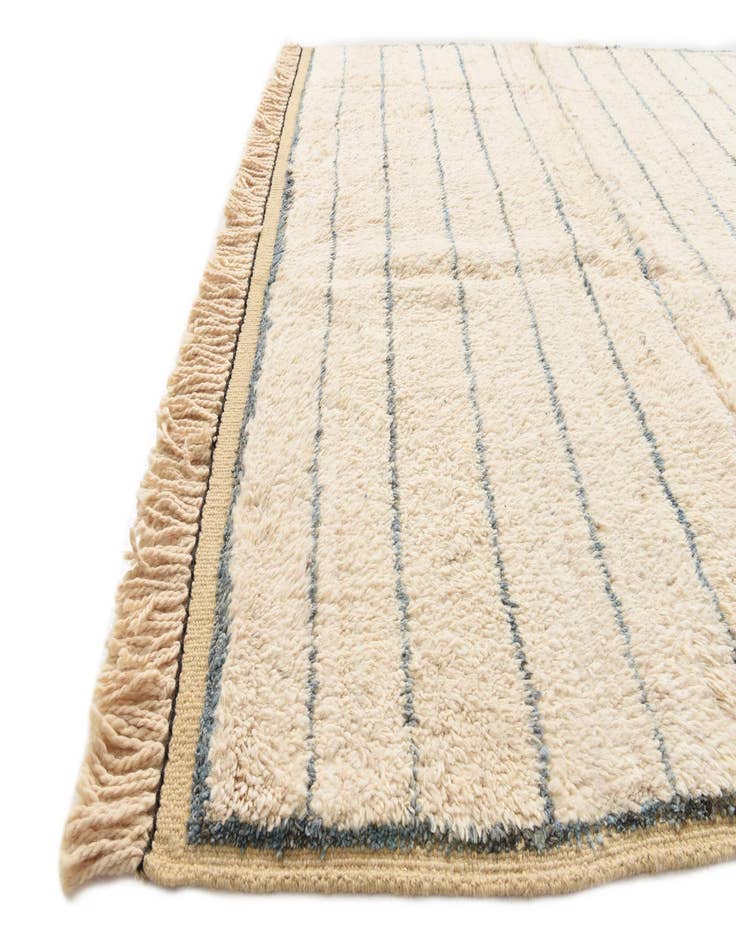 Detail image of 6' 3 x 9' 5  Hand Knotted Moroccan Wool Rug