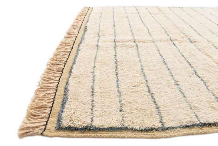 6' 3 x 9' 5 Hand Knotted Moroccan Wool Rug