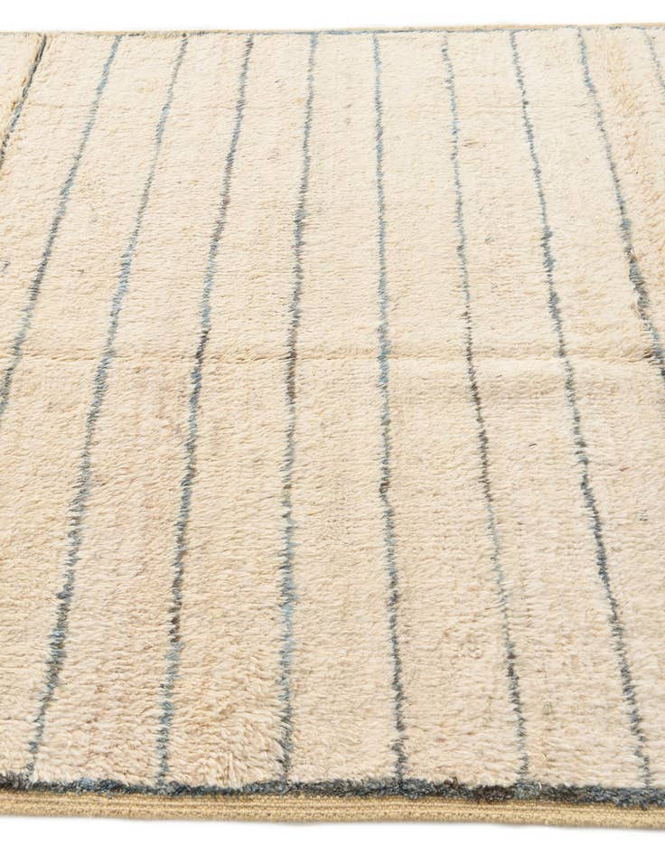 Detail image of 6' 3 x 9' 5  Hand Knotted Moroccan Wool Rug