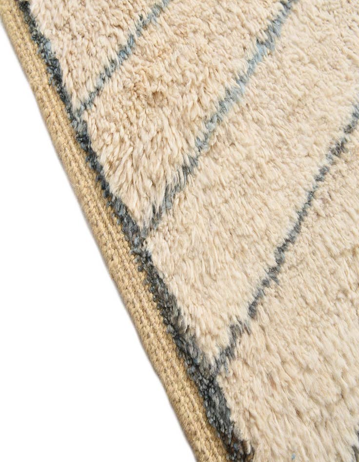 Detail image of 6' 3 x 9' 5  Hand Knotted Moroccan Wool Rug