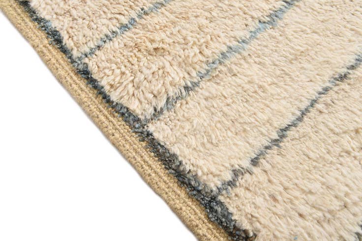 Detail image of 6' 3 x 9' 5 Hand Knotted Moroccan Wool Rug