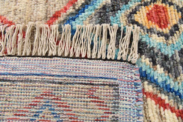 5' 1 x 7' 5 Hand Knotted Moroccan Wool Rug