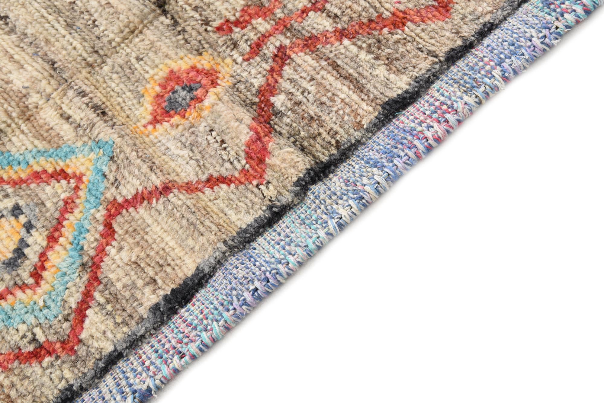 5' 1 x 7' 5 Hand Knotted Moroccan Wool Rug