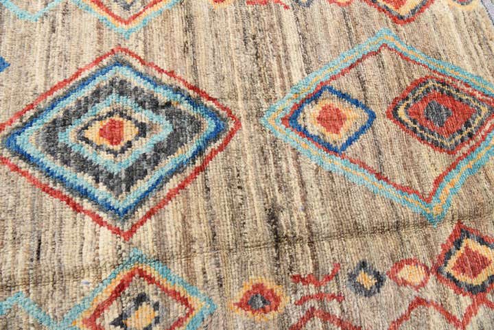 5' 1 x 7' 5 Hand Knotted Moroccan Wool Rug