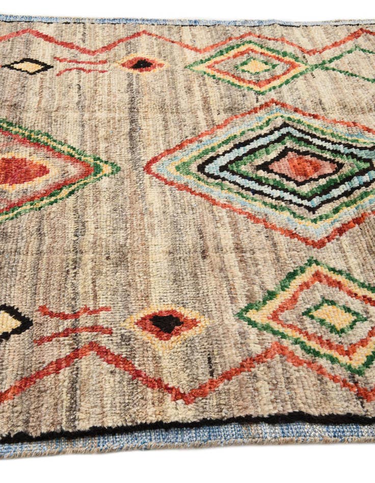 Detail image of 5' 8 x 8' 10  Hand Knotted Moroccan Wool Rug