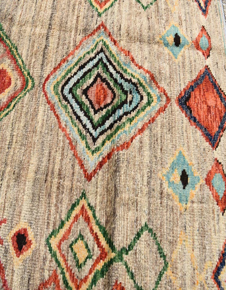 Detail image of 5' 8 x 8' 10  Hand Knotted Moroccan Wool Rug