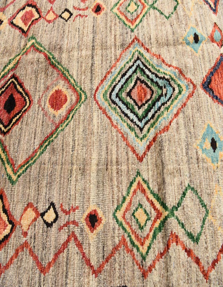 Detail image of 5' 8 x 8' 10  Hand Knotted Moroccan Wool Rug