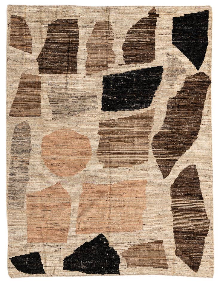 Detail image of 6' x 8' 9 Hand Knotted Moroccan Wool Rug