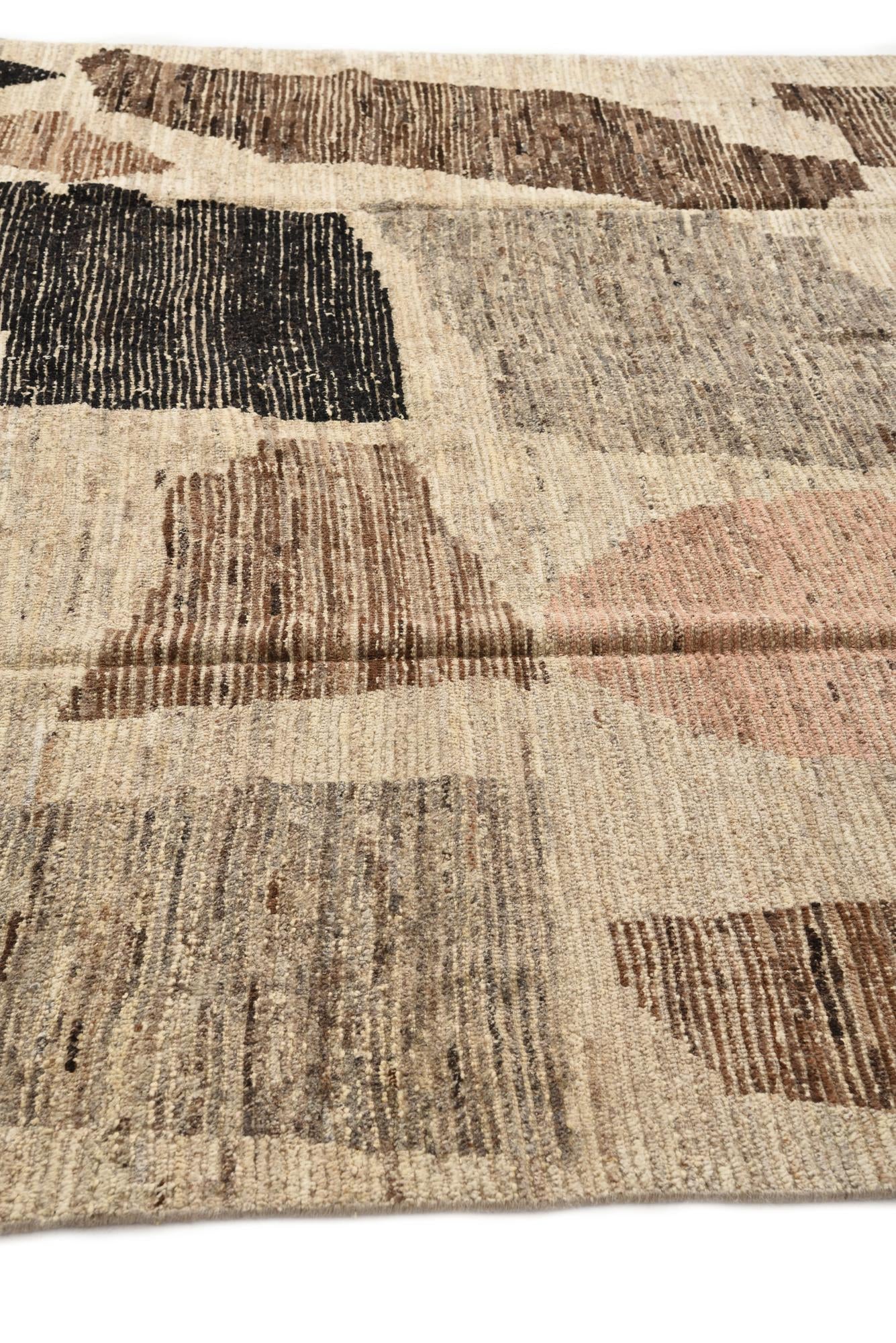 7' 11 x 10' 6 Hand Knotted Moroccan Wool Rug