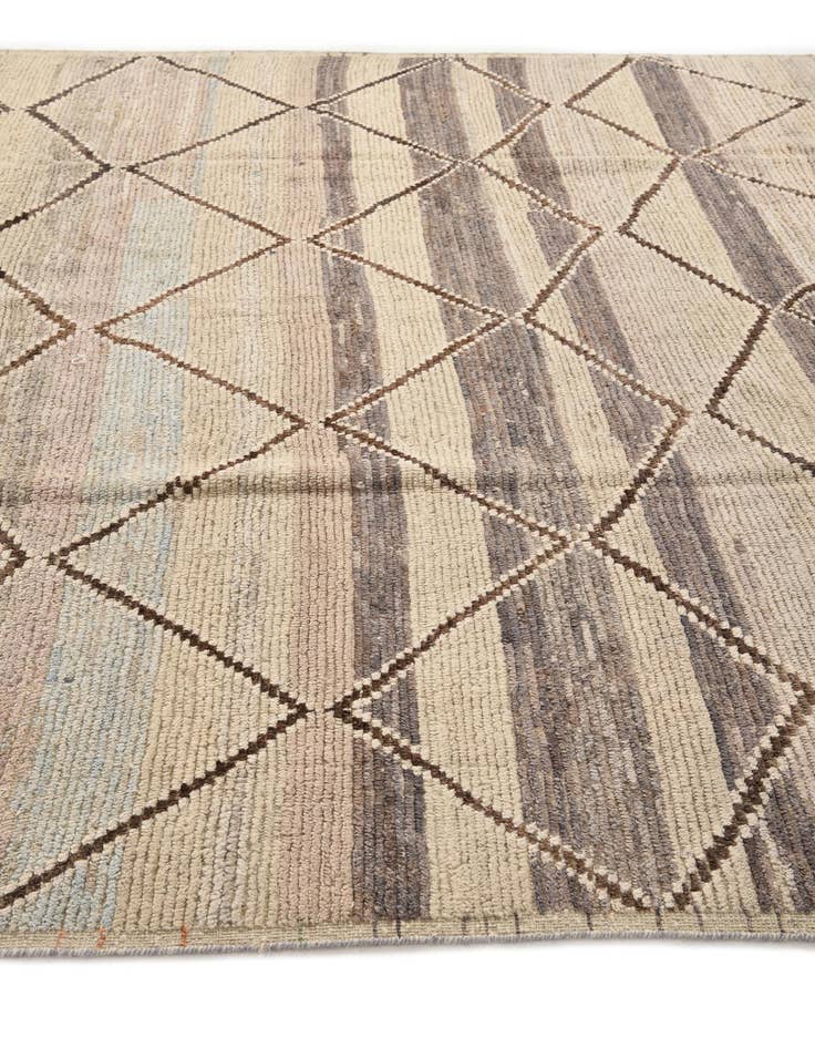 Detail image of 8' 1 x 9' 5  Hand Knotted Moroccan Wool Rug