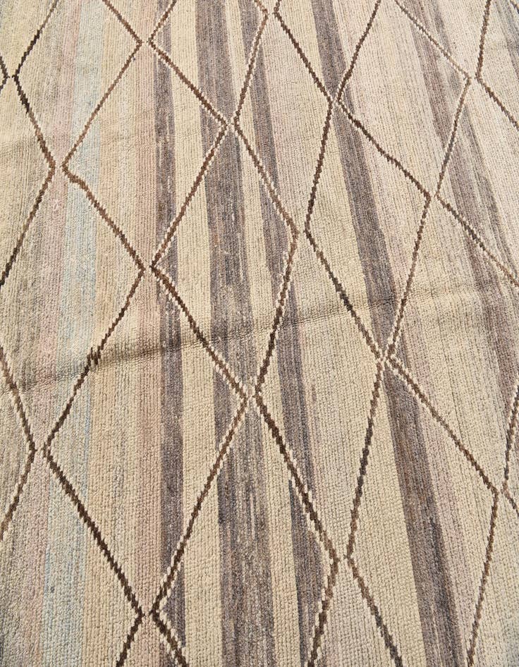 Detail image of 8' 1 x 9' 5  Hand Knotted Moroccan Wool Rug