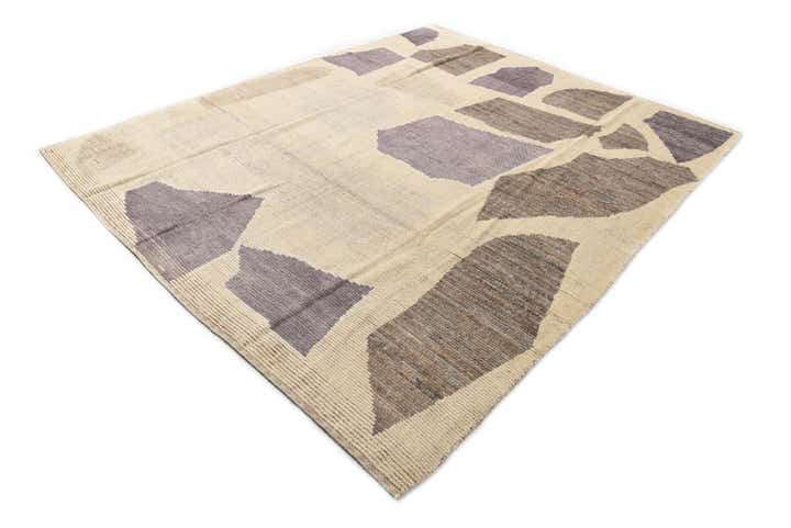 8' x 10' 2 Hand Knotted Moroccan Wool Rug