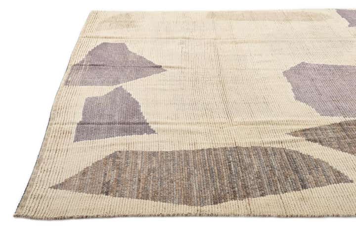 8' x 10' 2 Hand Knotted Moroccan Wool Rug