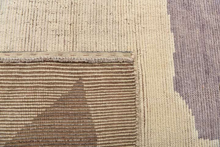 8' x 10' 2 Hand Knotted Moroccan Wool Rug