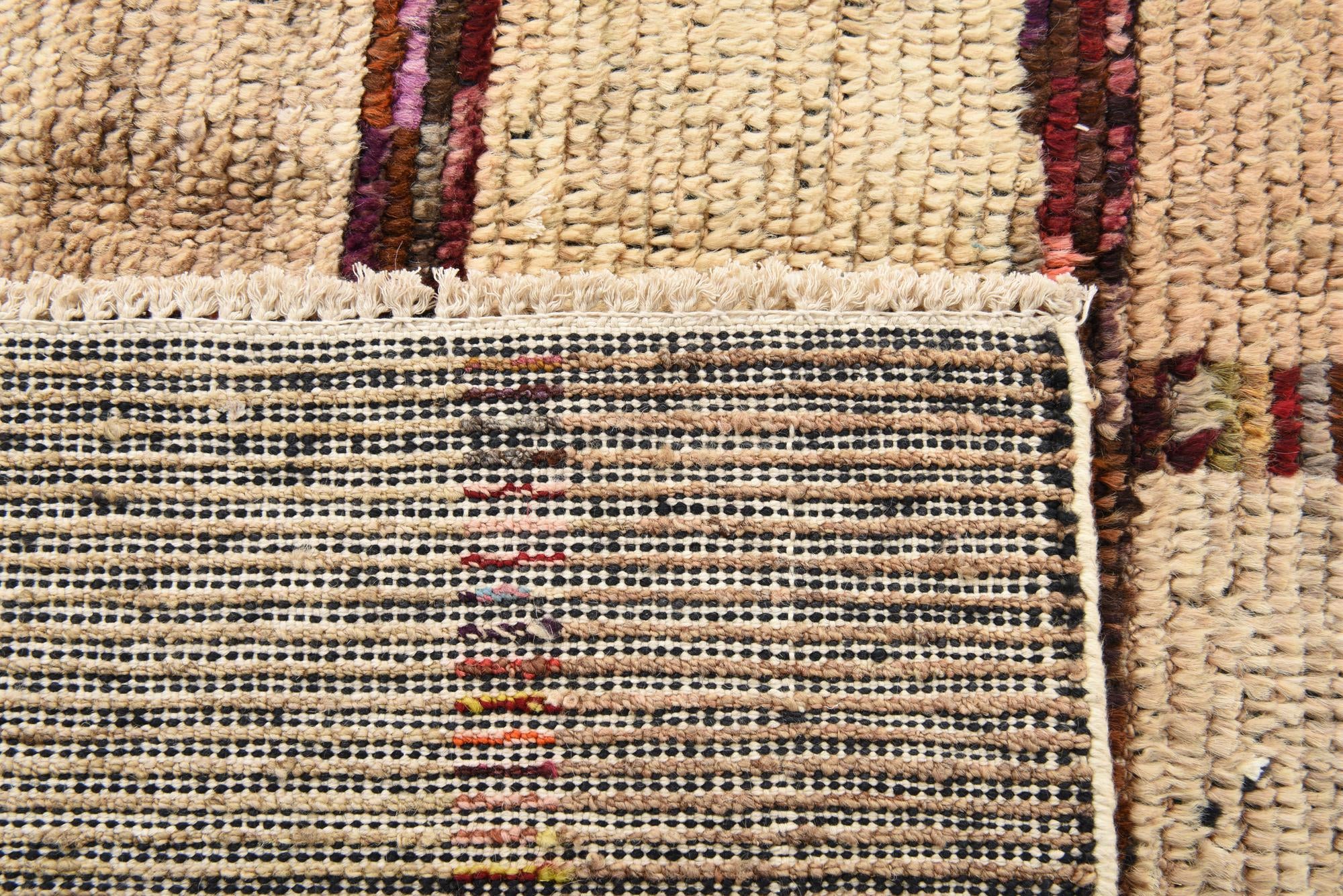 4' 6 x 6' 8 Hand Knotted Moroccan Wool Rug