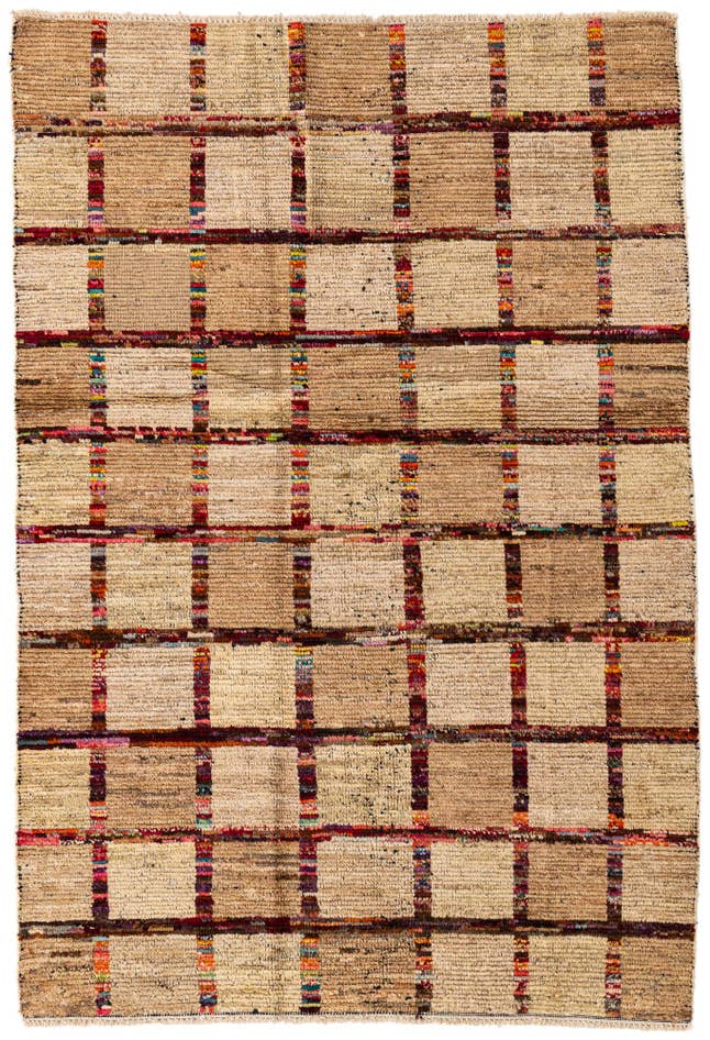 Detail image of 4' 6 x 6' 8 Hand Knotted Moroccan Wool Rug