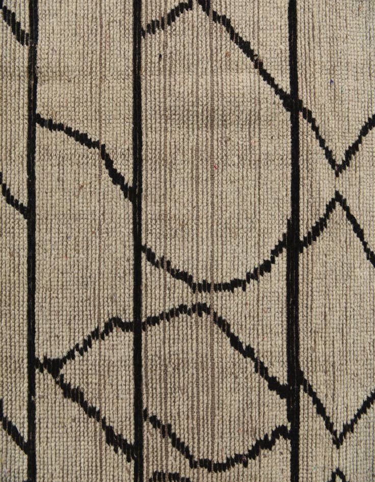Detail image of 9' x 11' 7  Hand Knotted Moroccan Wool Rug