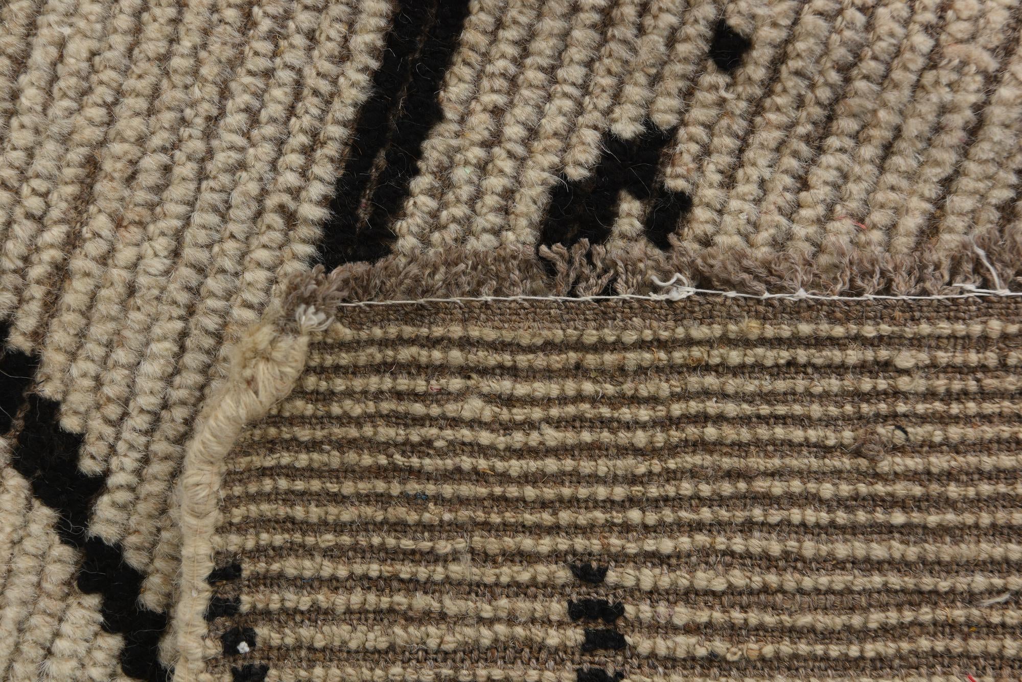 9' x 11' 7 Hand Knotted Moroccan Wool Rug