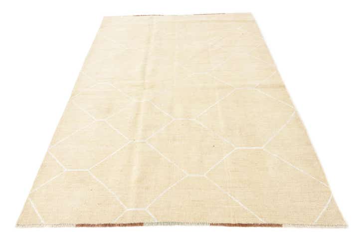 5' 8 x 8' 3 Hand Knotted Moroccan Wool Rug