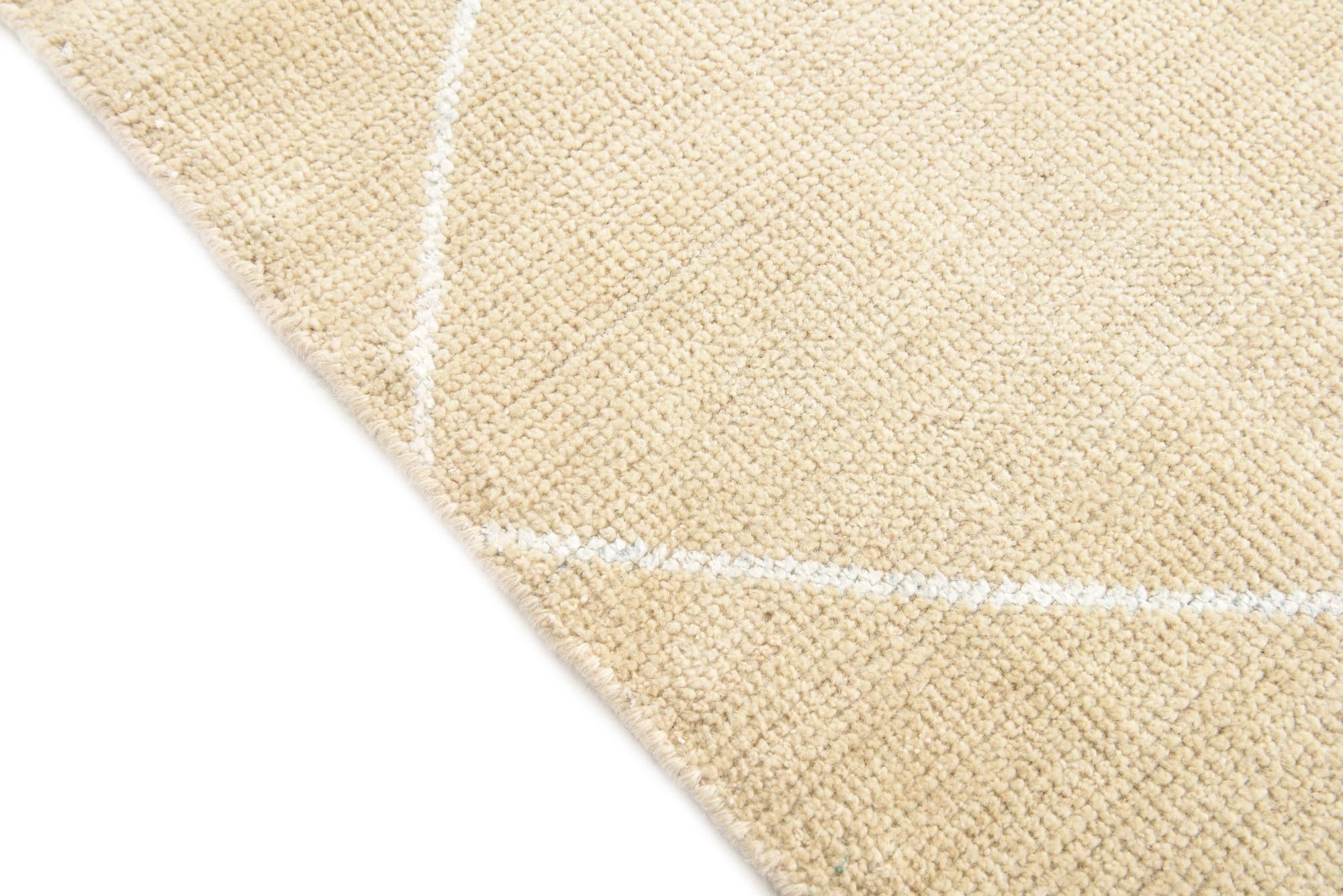 5' 8 x 8' 3 Hand Knotted Moroccan Wool Rug