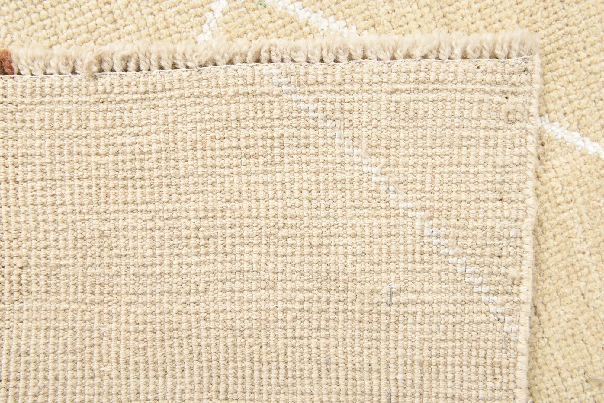 5' 8 x 8' 3 Hand Knotted Moroccan Wool Rug