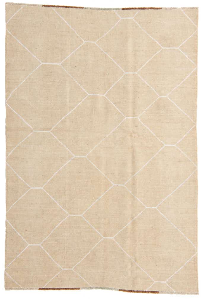 5' 8 x 8' 3 Hand Knotted Moroccan Wool Rug
