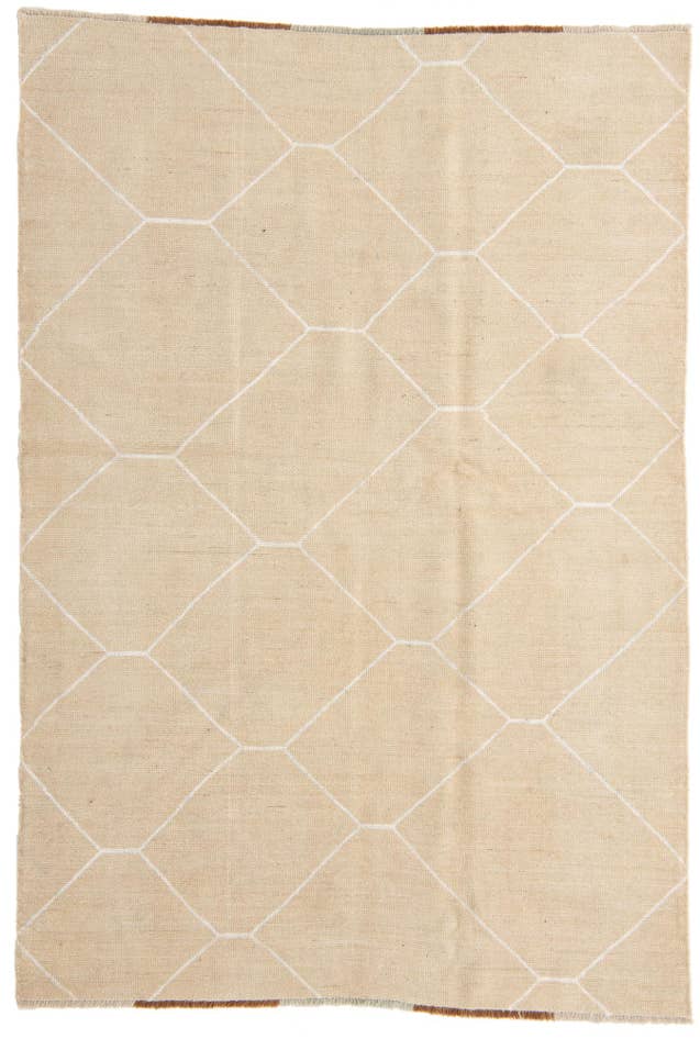 Detail image of 5' 8 x 8' 3 Hand Knotted Moroccan Wool Rug