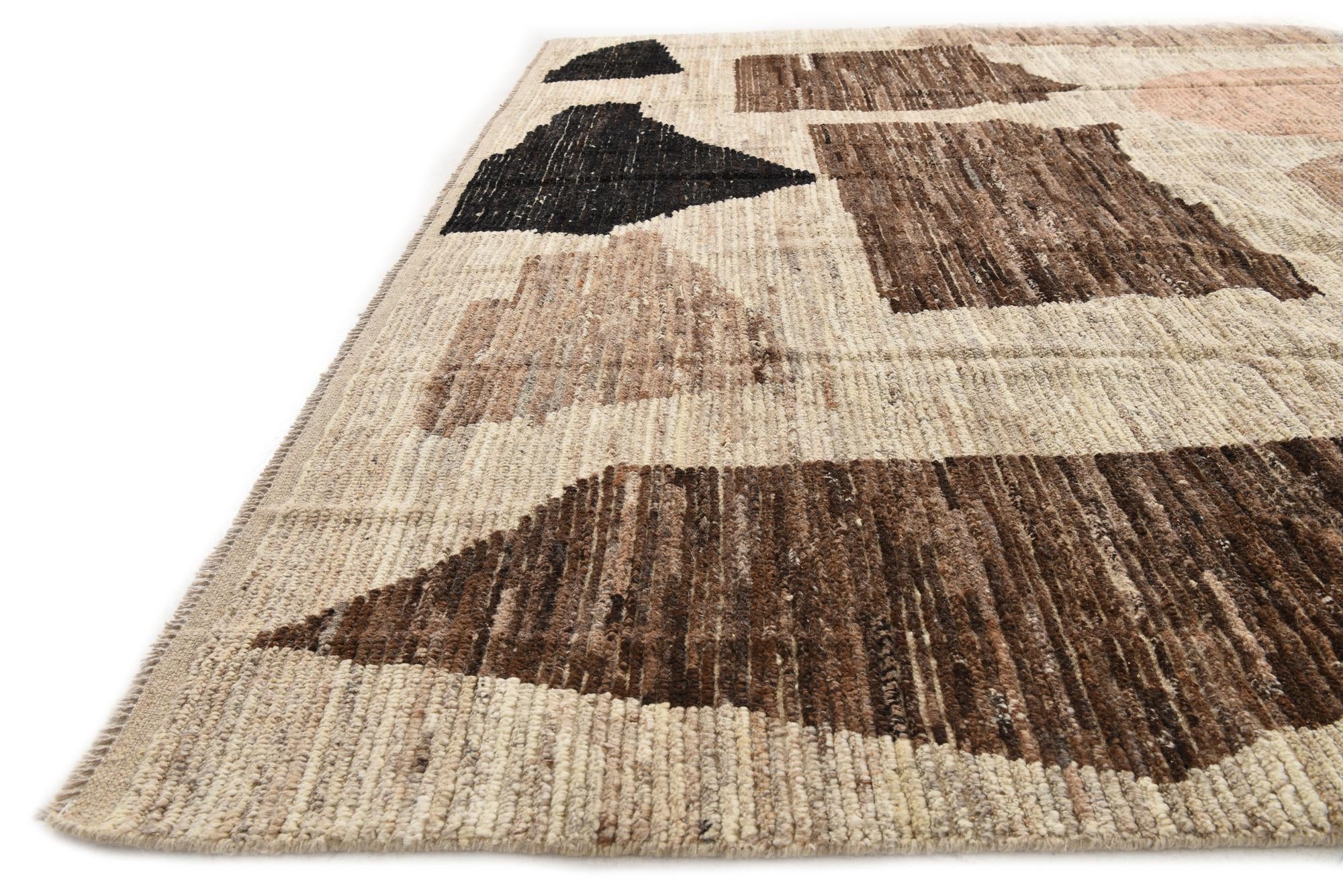 8' x 11' Hand Knotted Moroccan Wool Rug