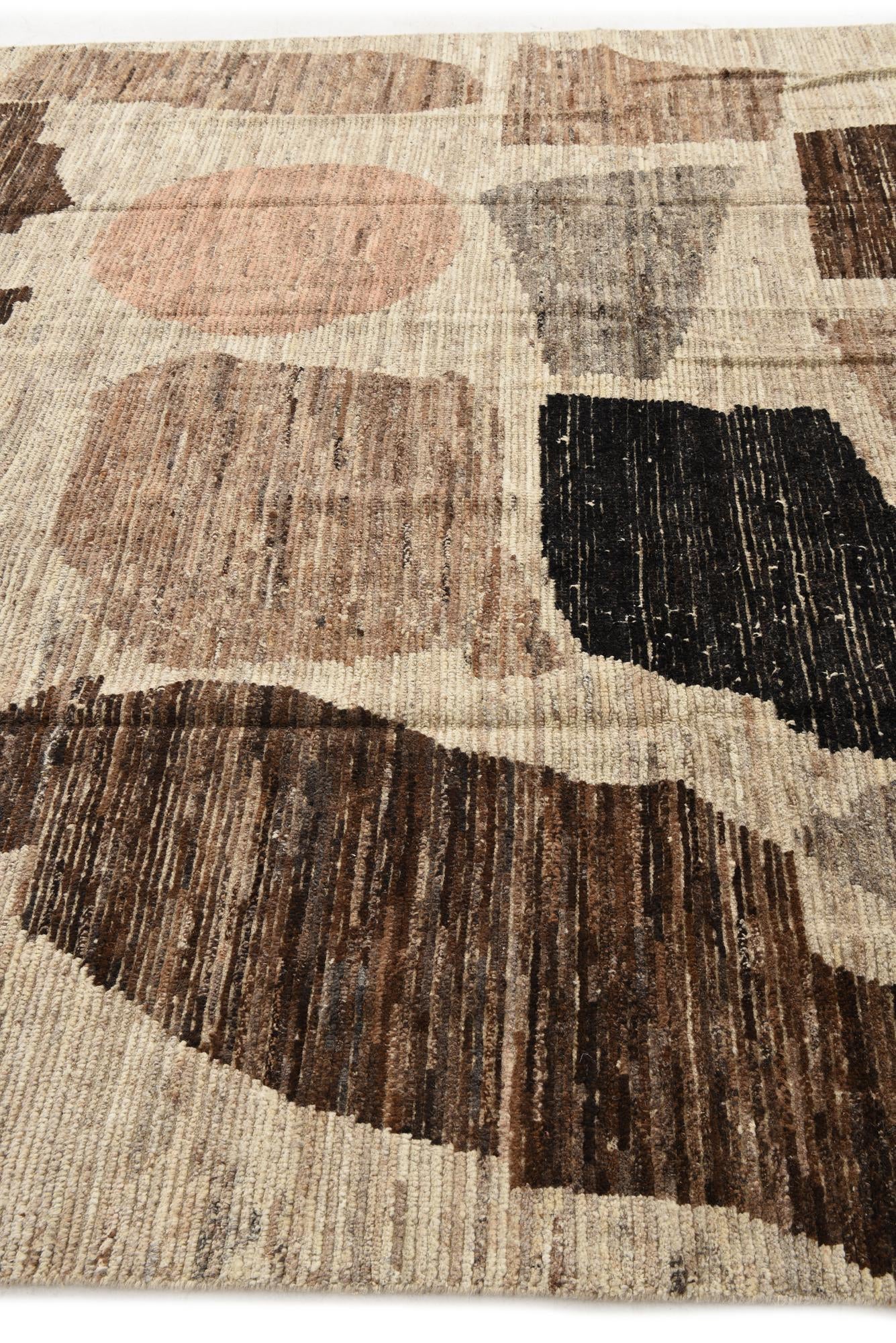 8' x 11' Hand Knotted Moroccan Wool Rug