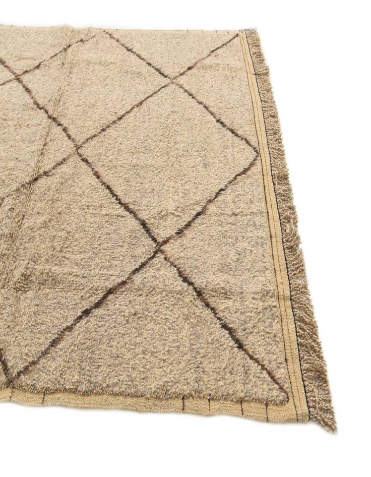 Detail image of 5' 10 x 8' 4 Hand Knotted Moroccan Wool Rug