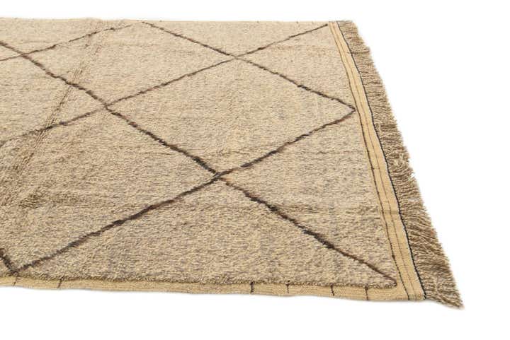 5' 10 x 8' 4 Hand Knotted Moroccan Wool Rug