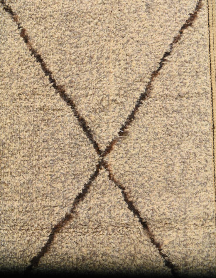 Detail image of 5' 10 x 8' 4  Hand Knotted Moroccan Wool Rug