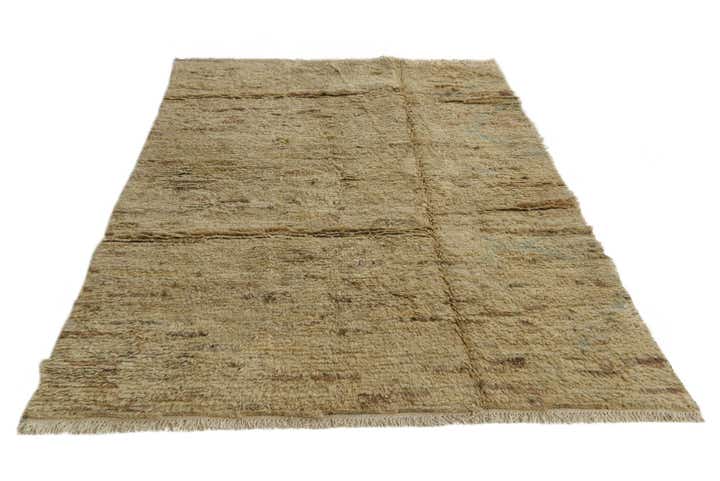 5' 5 x 8' 3 Hand Knotted Moroccan Wool Rug