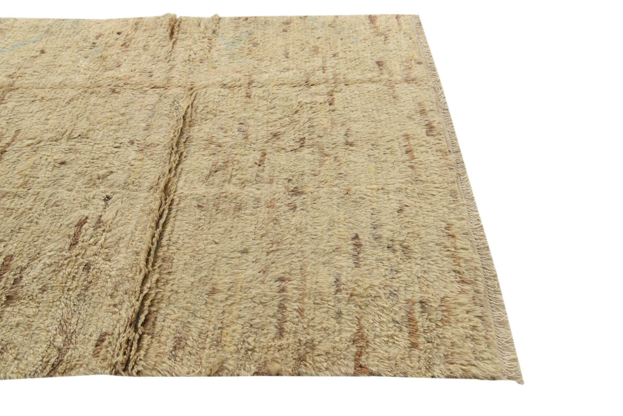 5' 5 x 8' 3 Hand Knotted Moroccan Wool Rug