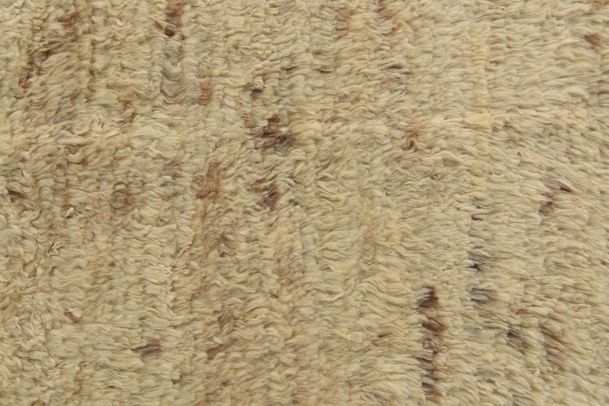 5' 5 x 8' 3 Hand Knotted Moroccan Wool Rug