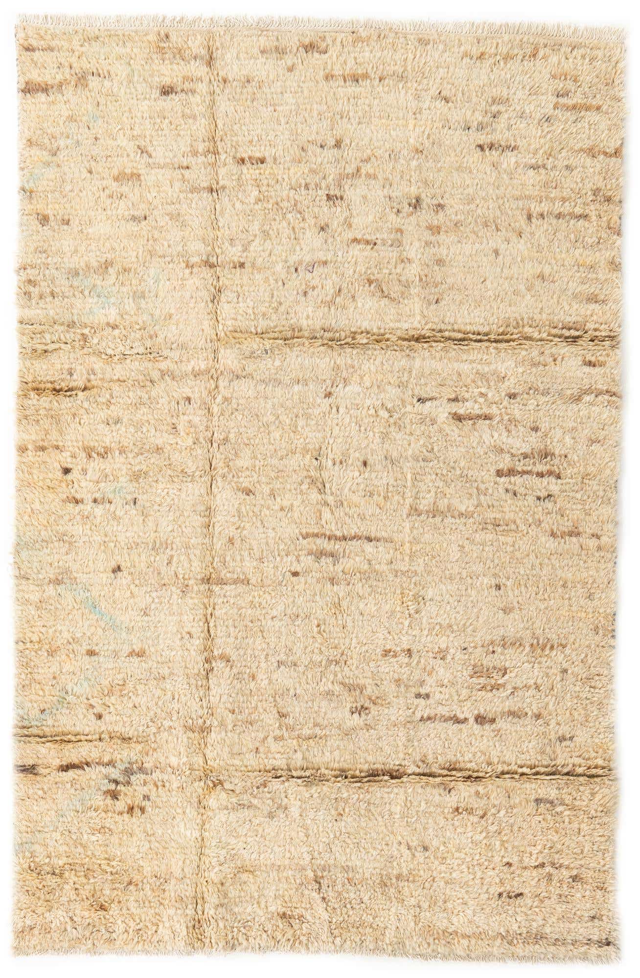 5' 5 x 8' 3 Hand Knotted Moroccan Wool Rug