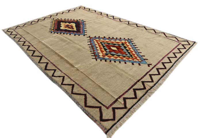 8' 8 x 12' 1 Hand Knotted Moroccan Wool Rug