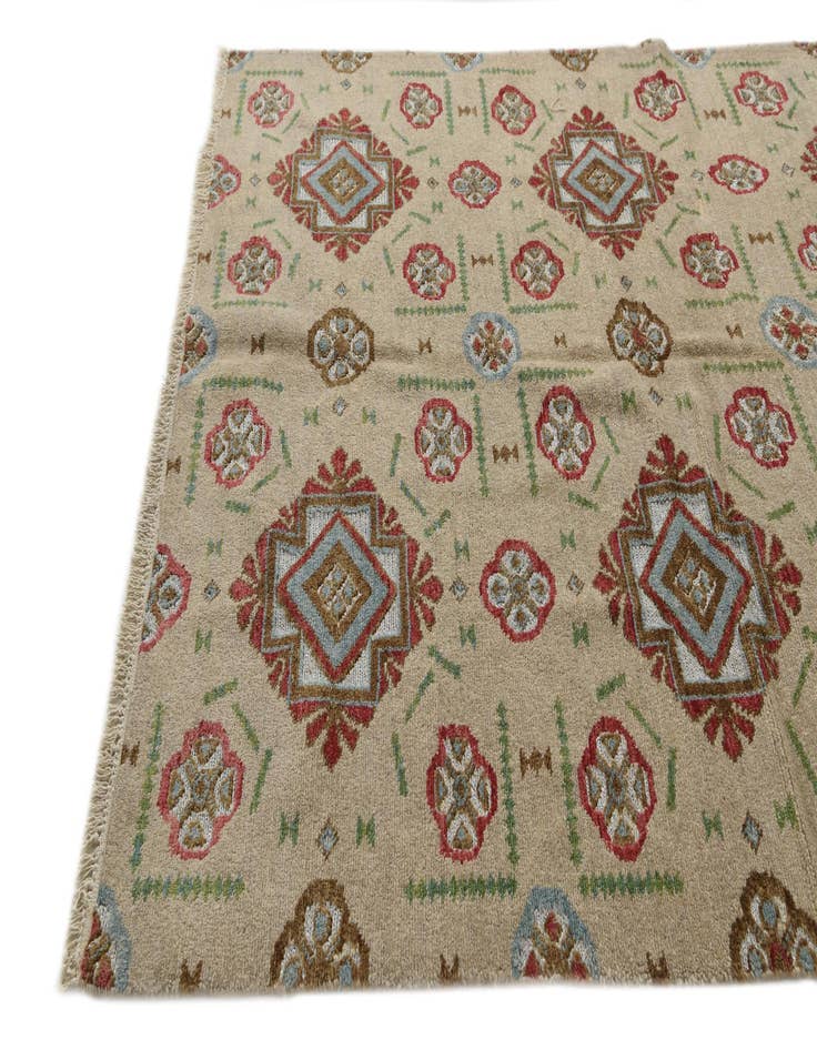 Detail image of 6' x 7' 2  Hand Knotted Moroccan Wool Rug
