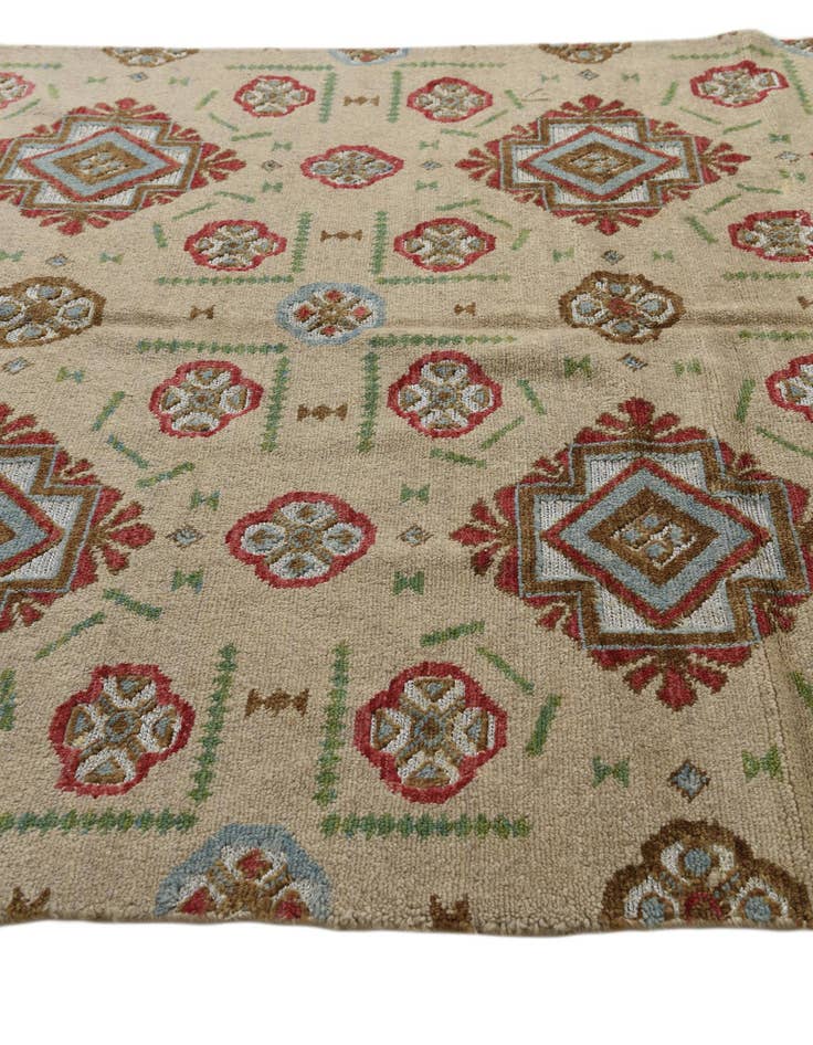 Detail image of 6' x 7' 2  Hand Knotted Moroccan Wool Rug