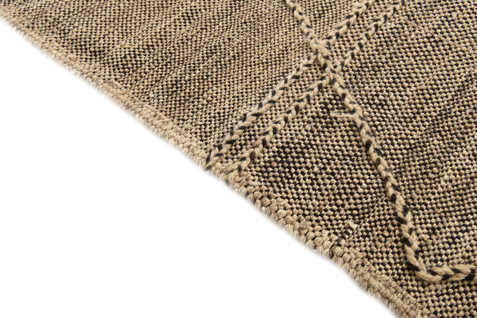 7' x 9' 6 Hand Knotted Moroccan Wool Rug