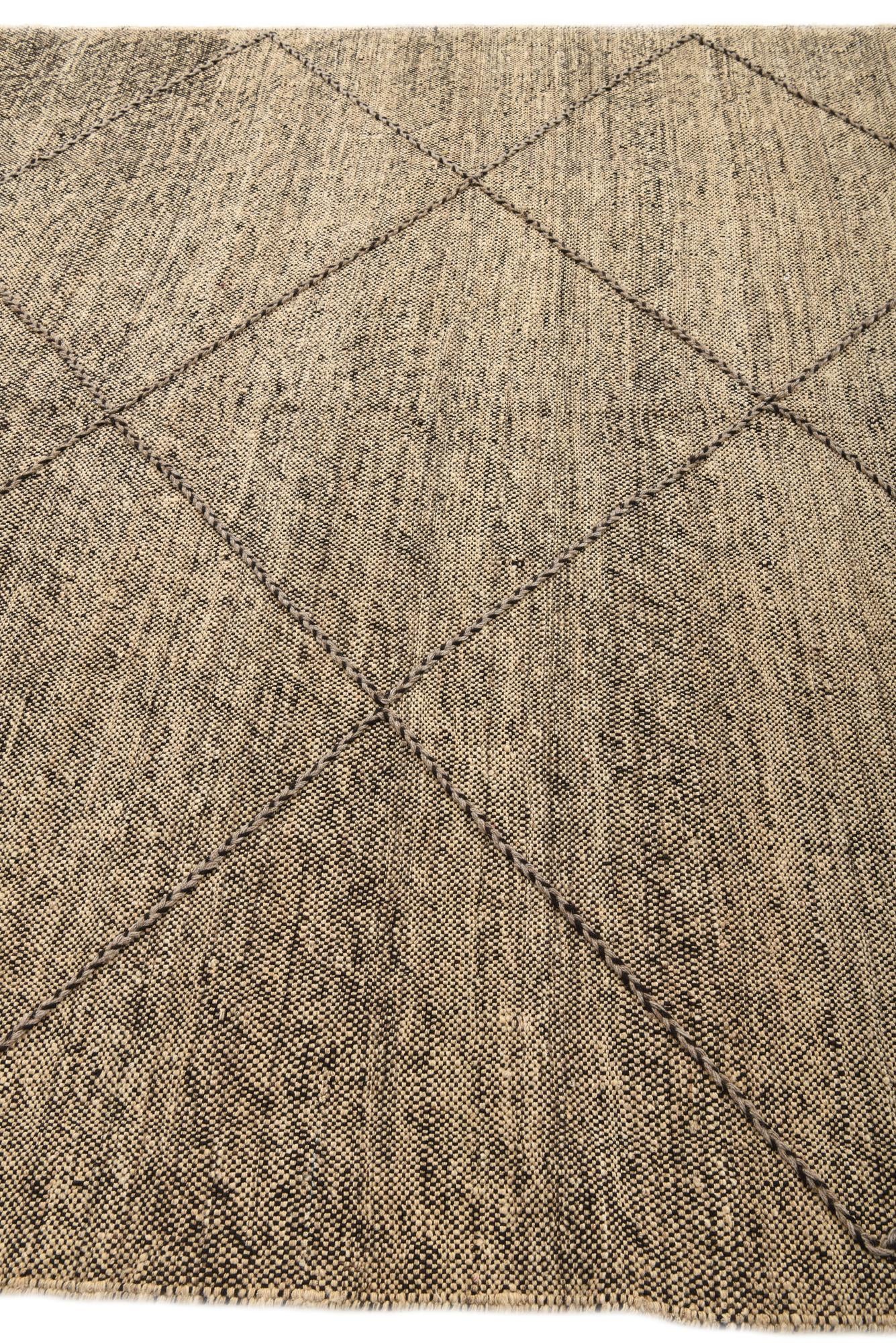 7' 3 x 9' 8 Hand Knotted Moroccan Wool Rug