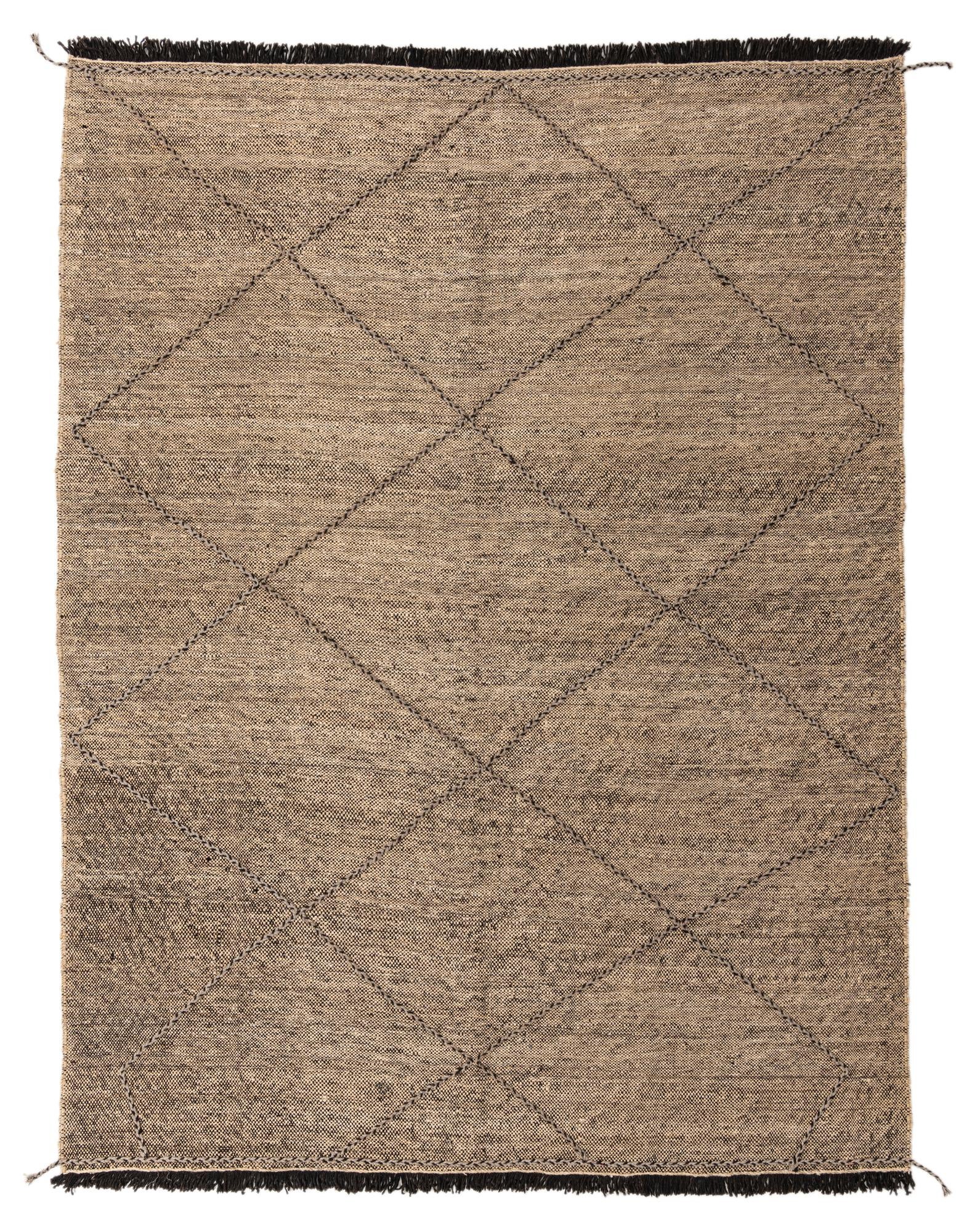7' 3 x 9' 8 Hand Knotted Moroccan Wool Rug