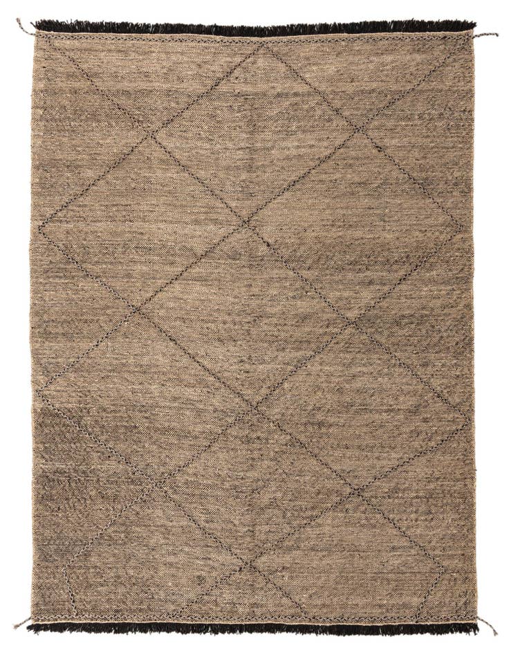 Detail image of 7' 3 x 9' 8 Hand Knotted Moroccan Wool Rug