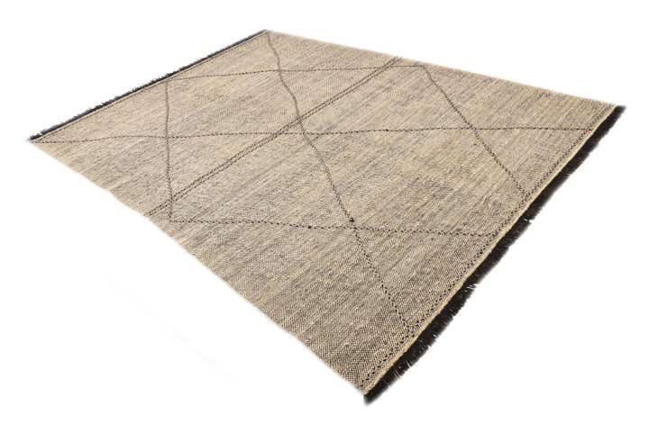 7' 3 x 9' 7 Hand Knotted Moroccan Wool Rug