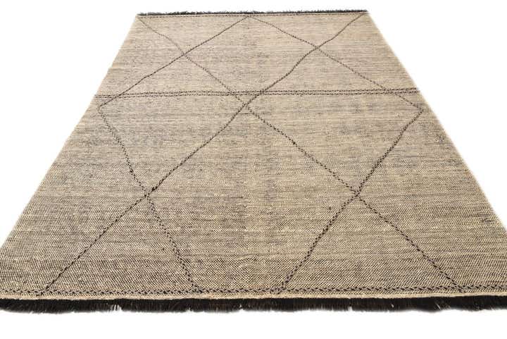 7' 3 x 9' 7 Hand Knotted Moroccan Wool Rug