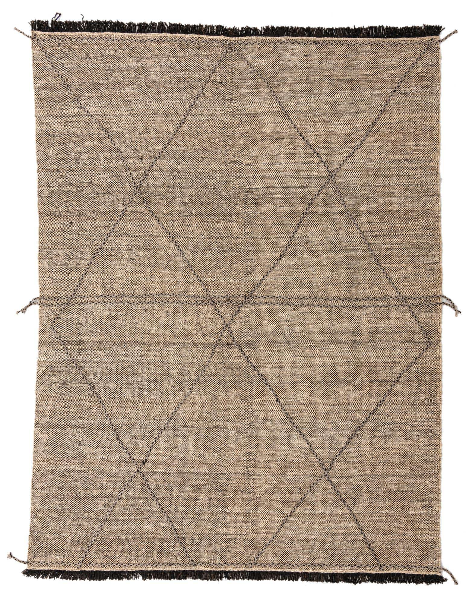 7' 3 x 9' 7 Hand Knotted Moroccan Wool Rug