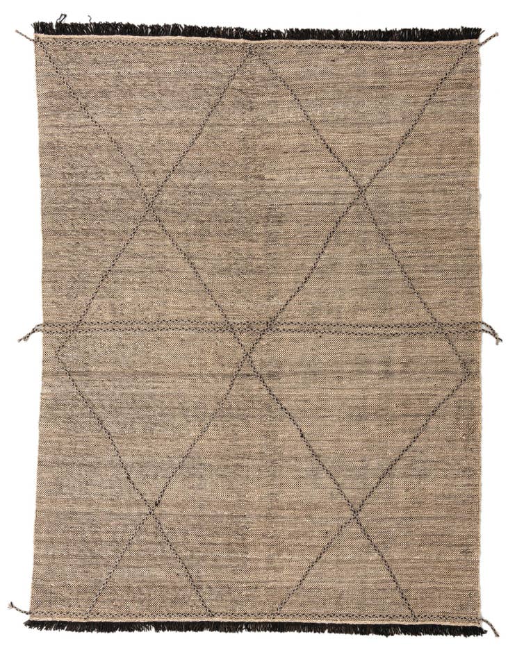 Detail image of 7' 3 x 9' 7 Hand Knotted Moroccan Wool Rug