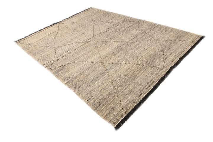 7' 4 x 9' 7 Hand Knotted Moroccan Wool Rug
