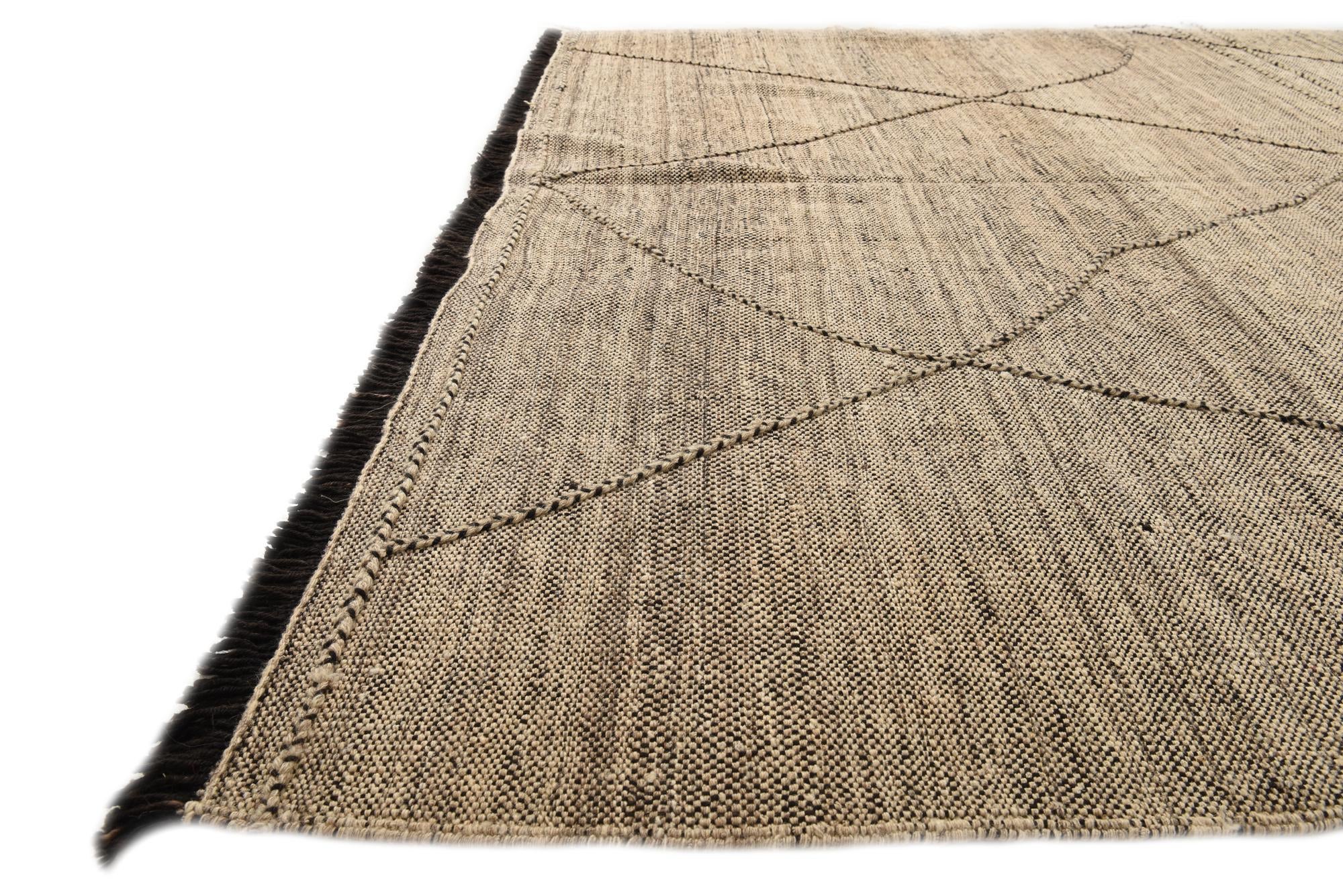 7' 4 x 9' 7 Hand Knotted Moroccan Wool Rug