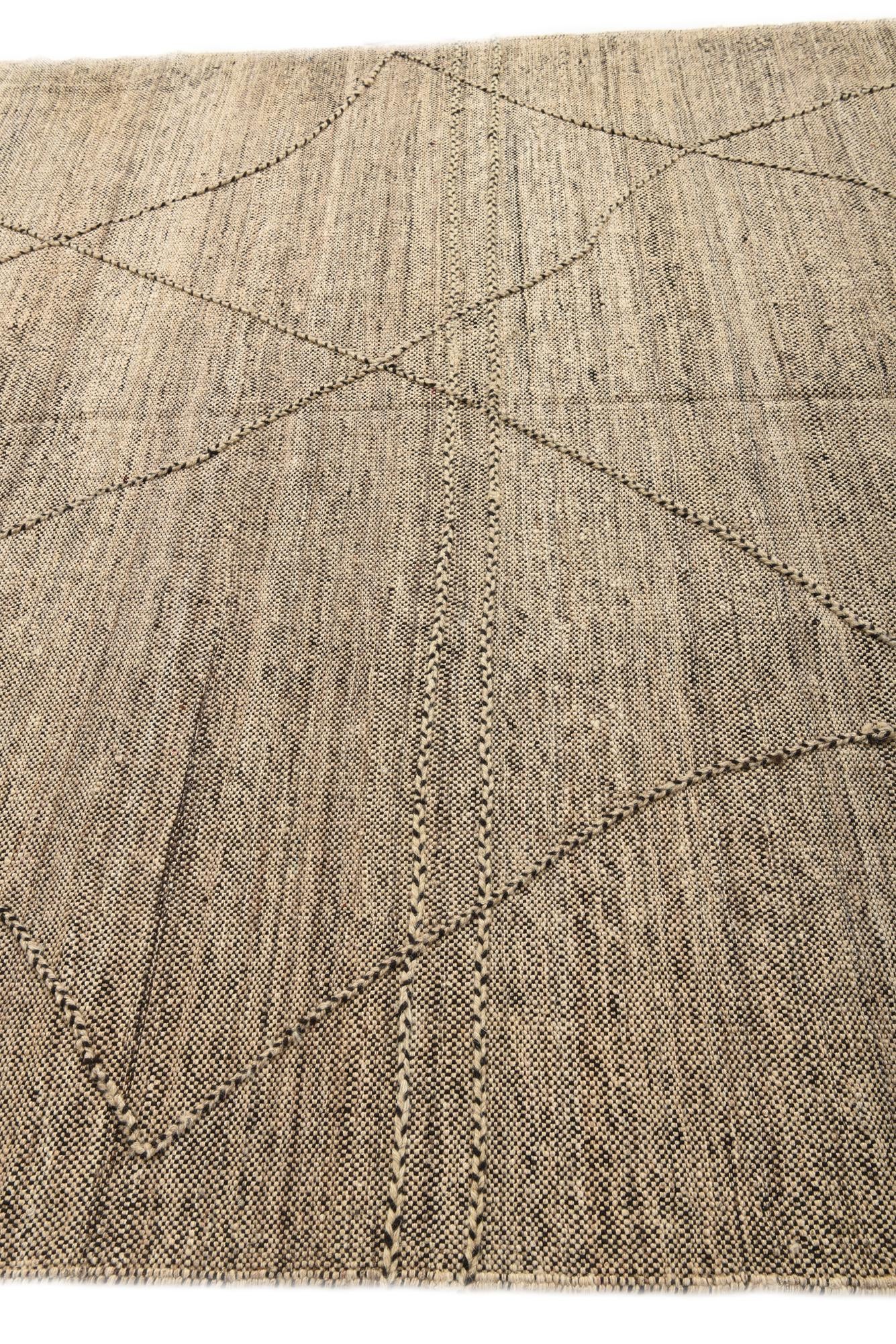 7' 4 x 9' 7 Hand Knotted Moroccan Wool Rug